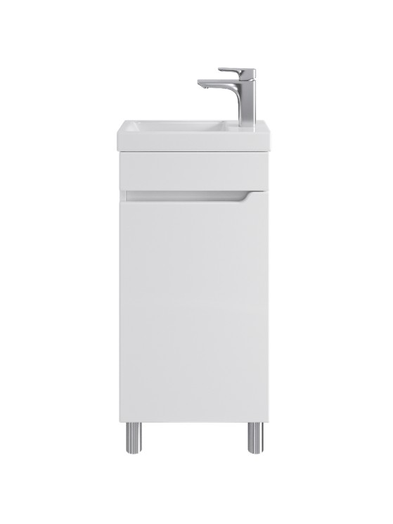 Тумба напольно-подвесная Sanstar Лайн 40 белая под ум-к Енисей 40/ Фест 40/ COMO 40