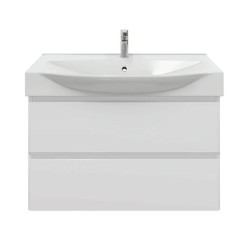 Тумба подвесная SanStar Arista 85 Без раковины для ванной комнаты, белая