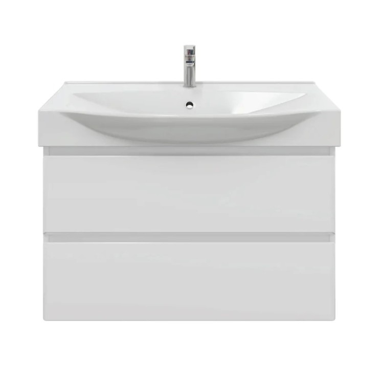 Тумба подвесная SanStar Arista 85 Без раковины для ванной комнаты, белая