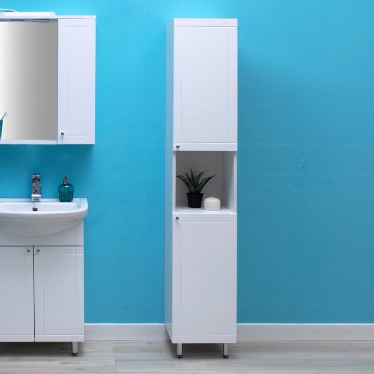 Шкаф-пенал Sanstar Лира П,  б/ящ, белый