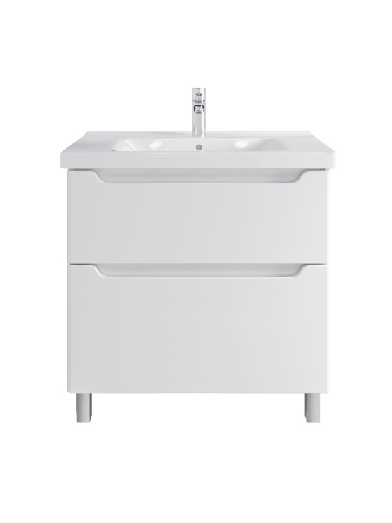 Тумба напольная SanStar Lanciano 80 Без раковины для ванной комнаты, белая