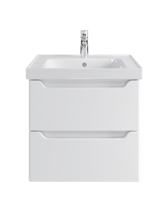 Тумба подвесная SanStar Lanciano 60 Без раковины для ванной комнаты, белая