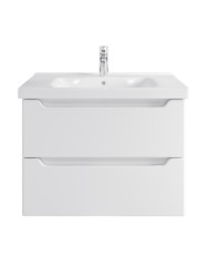 Тумба подвесная SanStar Lanciano 80 Без раковины для ванной комнаты, белая