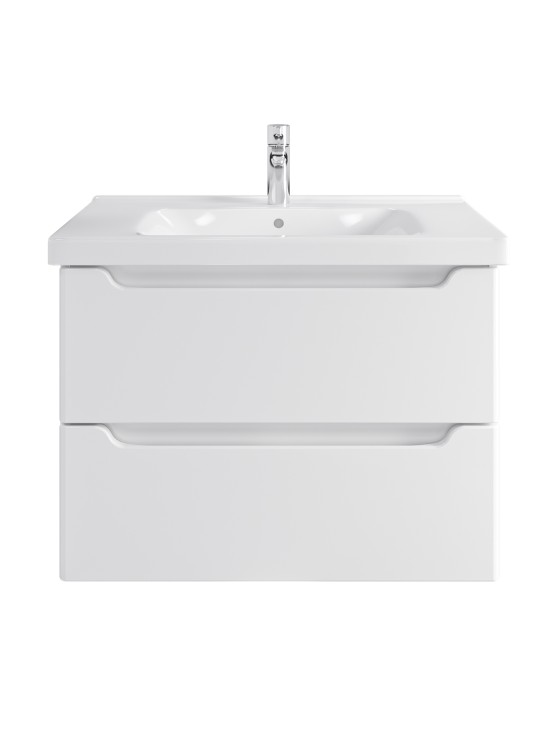 Тумба подвесная SanStar Lanciano 80 Без раковины для ванной комнаты, белая