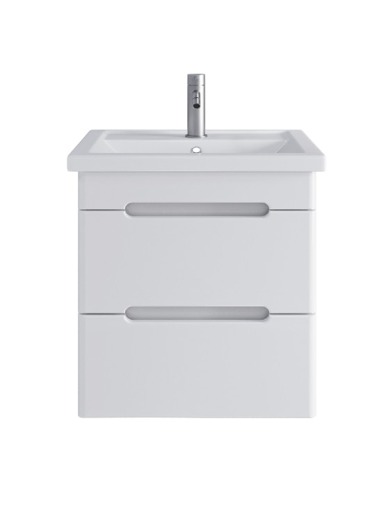 Тумба подвесная SanStar Адель 50 Без раковины для ванной комнаты, белая