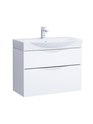 Тумба подвесная Sanstar Муза 85 белая под ум-к Элвис 85