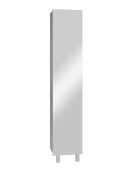 Шкаф-пенал зеркальный SanStar Универсальный для ванной комнаты, белый