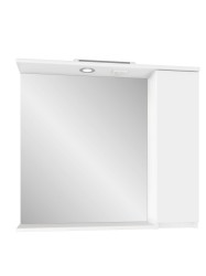 Зеркальный шкаф для ванной комнаты подвесной SanStar Квадро 80 белый