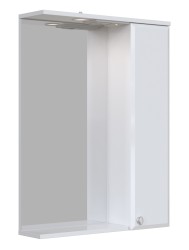 Зеркальный шкаф Sanstar Селена 60 П 1/дв, белый