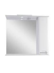 Зеркальный шкаф подвесной SanStar Уника 80 для ванной комнаты белый