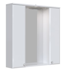 Зеркальный шкаф Sanstar Селена 80 2/дв, белый