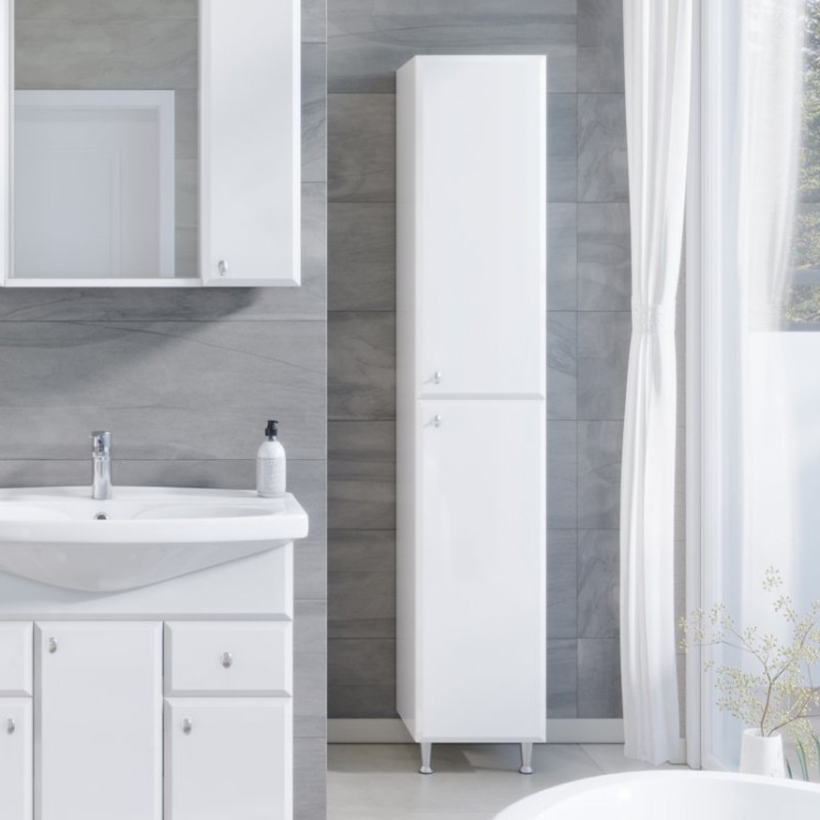 Шкаф-пенал Sanstar Селена Л б/ящ. белый