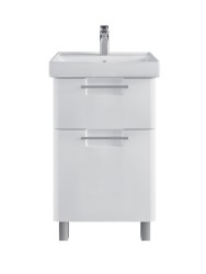 Тумба напольная SanStar Уника 50 Без раковины для ванной комнаты белая