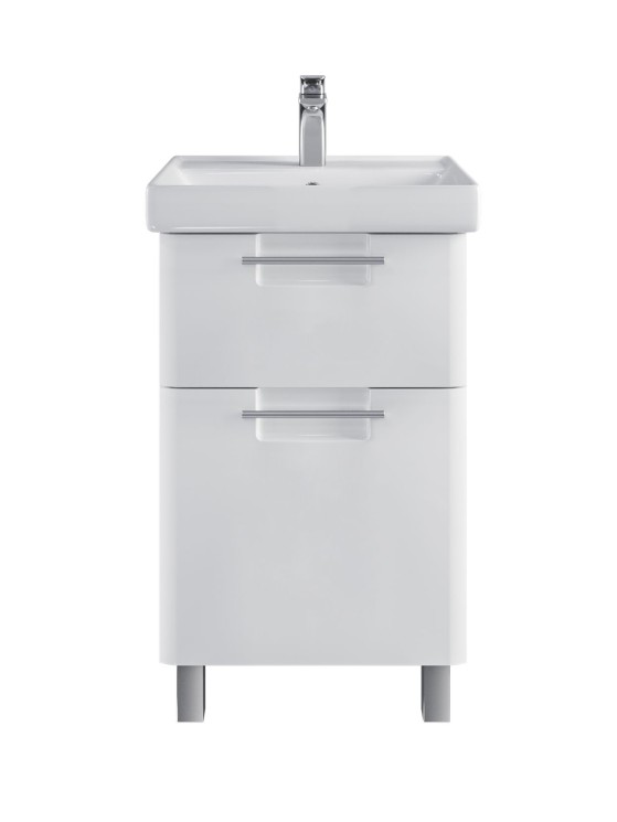 Тумба напольная SanStar Уника 50 Без раковины для ванной комнаты белая