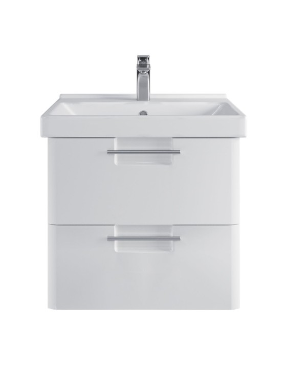 Тумба подвесная SanStar Уника 60 Без раковины для ванной комнаты белая