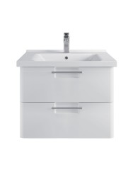 Тумба подвесная SanStar Уника 70 Без раковины для ванной комнаты белая