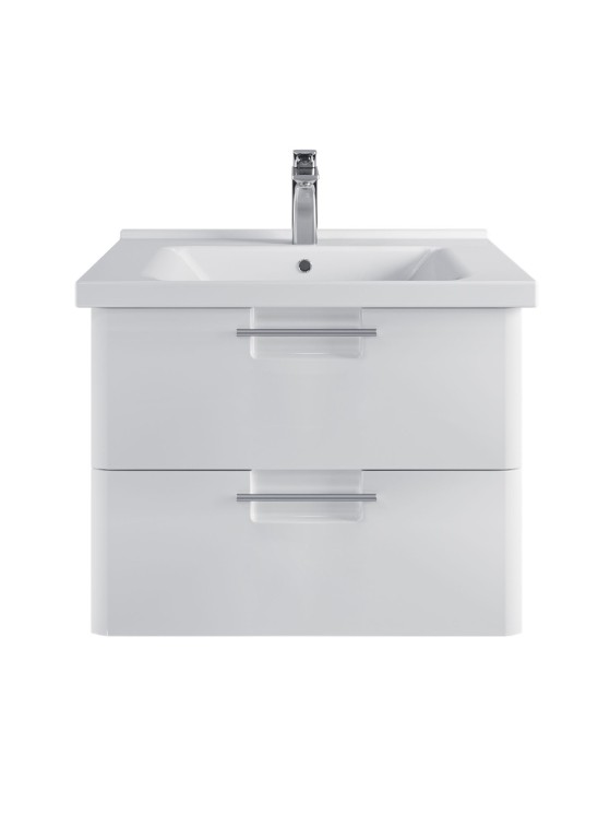 Тумба подвесная SanStar Уника 70 Без раковины для ванной комнаты белая