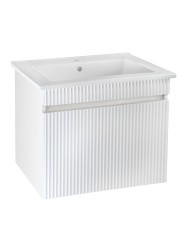 Тумба Runo Модена 75 белая под умывальник Оскар 75 00-00002200 с дверками, с ящиками