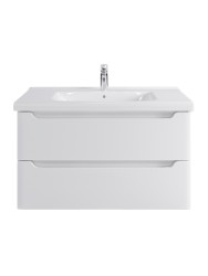 Тумба подвесная SanStar Lanciano 100 Без раковины для ванной комнаты, белая