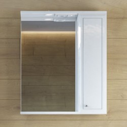 Зеркальный шкаф Sanstar Афина 70 П 1/дв, белый