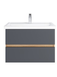 Тумба подвесная SanStar Инфинити 80 Без раковины для ванной комнаты, белая