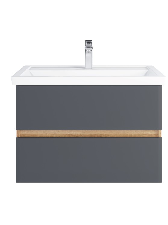 Тумба подвесная SanStar Инфинити 80 Без раковины для ванной комнаты, белая