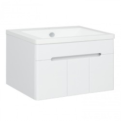 Тумба под раковину Runo подвесная 3 двери под умывальник Omega 75 Парма 75 00-00001039 с дверками