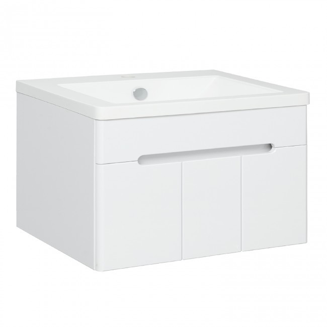 Тумба под раковину Runo подвесная 3 двери под умывальник Omega 75 Парма 75 00-00001039 с дверками