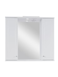 Зеркальный шкаф Sanstar Бриз 80  2/дв, белый