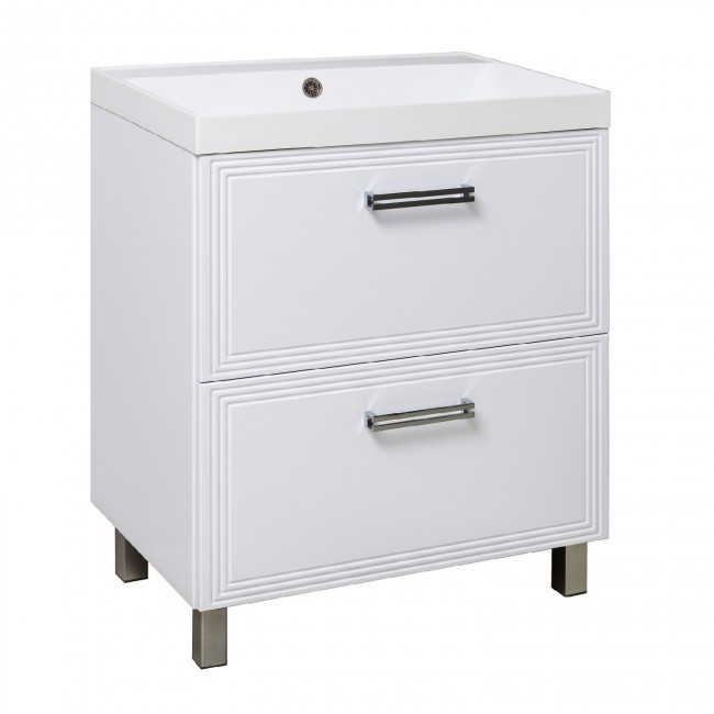 Тумба напольная RUNO Олимпия 70 с умывальником Beta 70