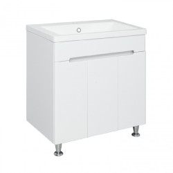 Тумба под раковину Runo напольная 3 двери под умывальник Omega 75 Парма 75 00-00001040 с дверками