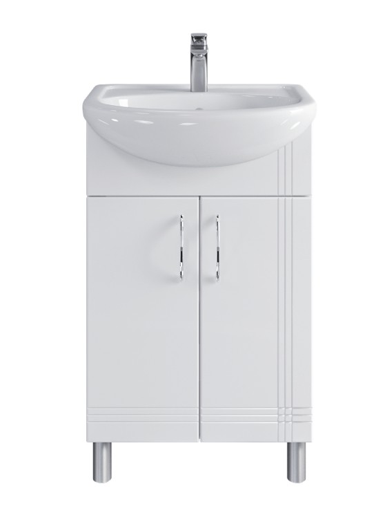 Тумба напольная Sanstar Вольга 50 белая под ум-к Акватон 50