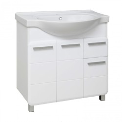 Тумба под раковину Runo под умывальник Erica 80 Эрика 80 УТ000003319 с дверками, с ящиками
