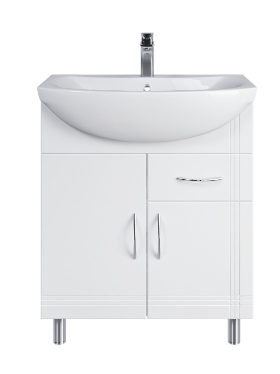 Тумба напольная Sanstar Вольга 70 белая под ум-к Балтика 70