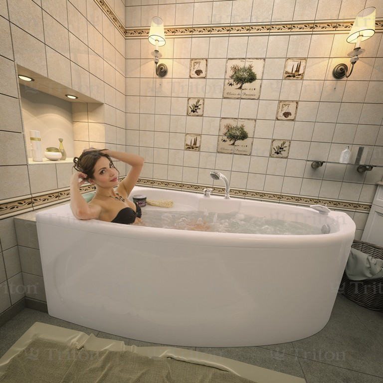 Гидромассажная ванна Triton Цезарь 180х80, Люкс (+спина+кран-переключатель+аэромассаж)