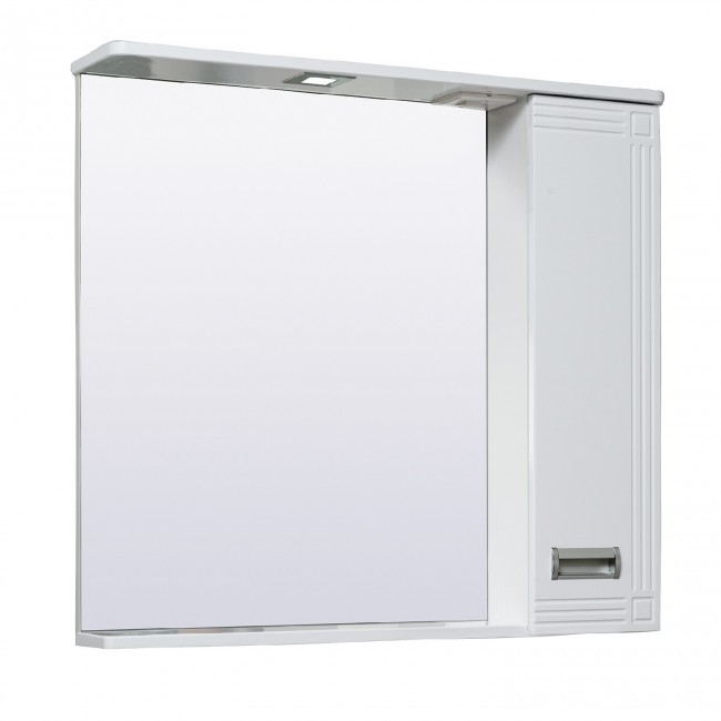 Шкаф RUNO Карат 80 /правый/ зеркальный навесной