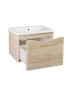 Тумба Runo Тоскана 60 светлое дерево под умывальник Никсон 60 00-00001413 с ящиками
