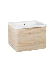 Тумба Runo Тоскана 60 светлое дерево под умывальник Никсон 60 00-00001413 с ящиками