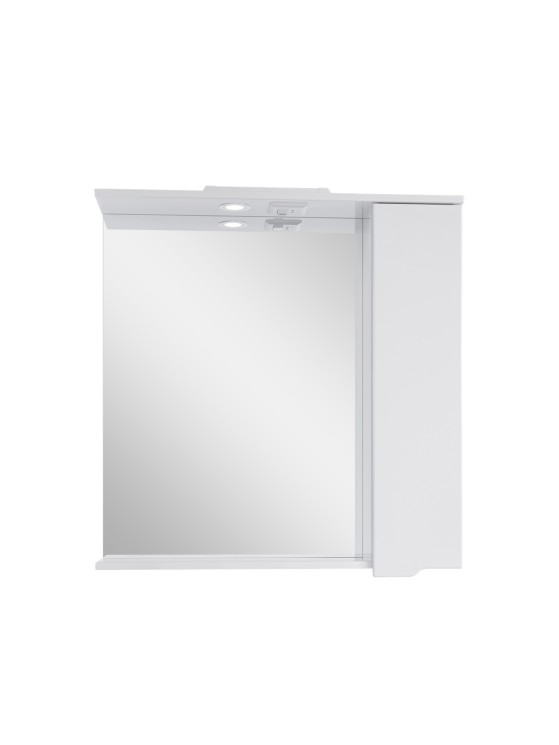 Зеркальный шкаф Sanstar Bianco 80 П 1/дв, белый