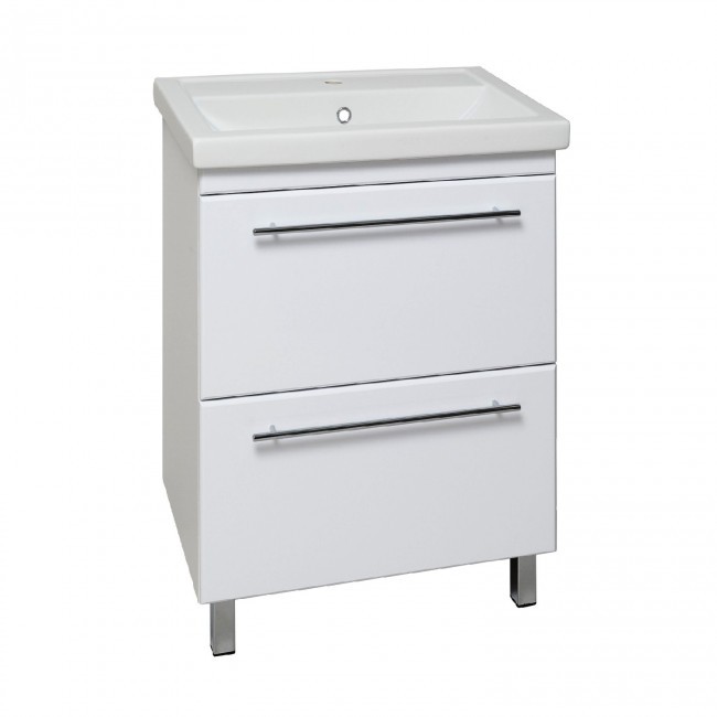 Тумба напольная RUNO Фостер 60 с умывальником Фостер 60