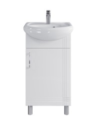 Тумба напольная Sanstar Вольга 45 белая под ум-к ЭЛЕГИЯ 45/УЮТ 45