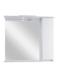Зеркальный шкаф Sanstar Адель / Модена 80 П 1/дв, белый