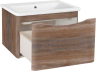 Тумба Runo Тоскана 80 темное дерево под умывальник Никсон 80 00-00001417 с ящиками
