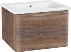 Тумба Runo Тоскана 80 темное дерево под умывальник Никсон 80 00-00001417 с ящиками