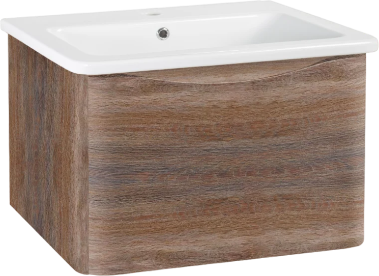 Тумба Runo Тоскана 80 темное дерево под умывальник Никсон 80 00-00001417 с ящиками