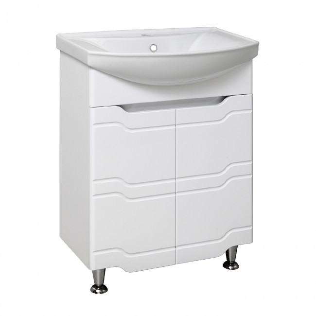 Тумба под раковину Runo под умывальник Стиль 65 Стиль 65 УТ000002338 с дверками