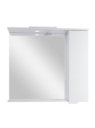 Зеркальный шкаф Sanstar Лайн 80 1/дв, белый