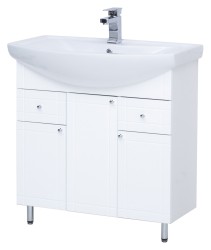 Тумба напольная Sanstar Лира 80 белая под ум-к Балтика 80