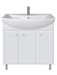 Тумба напольная Sanstar Афина 80 белая под ум-к Эльбрус 80