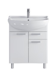 Тумба напольная SanStar Аура 70 Без раковины для ванной комнаты, белая